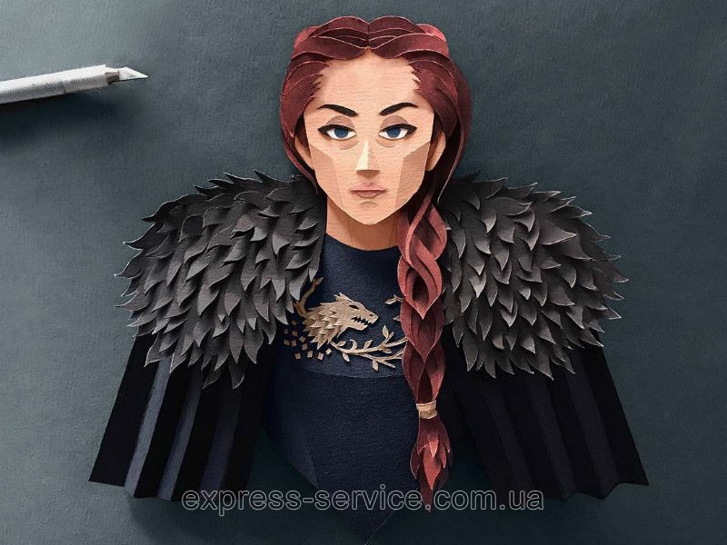 Герои сериала из бумаги